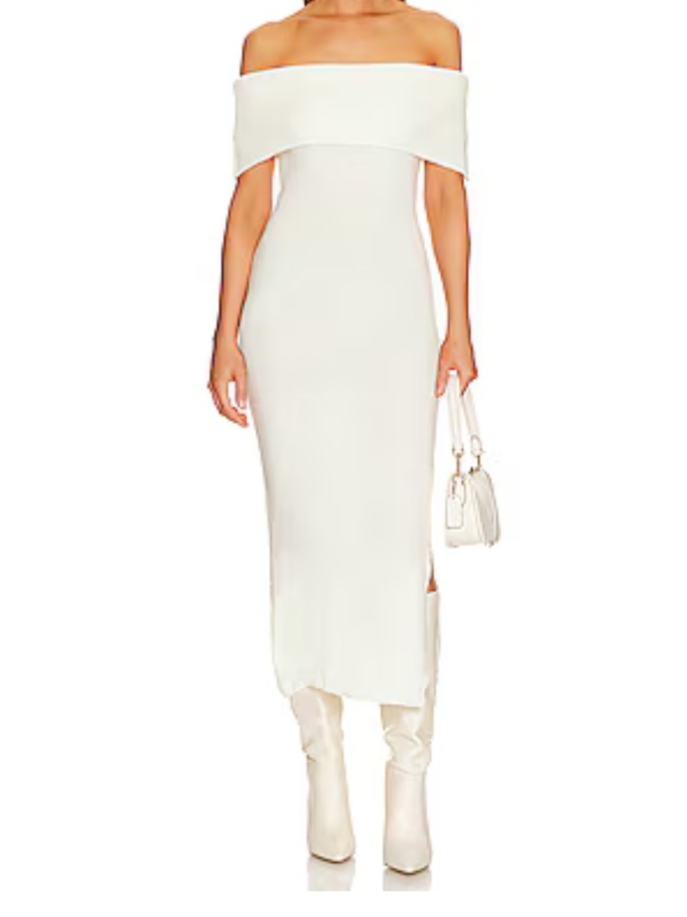 SNYDS x REVOLVE Off Shoulder Sweater Midi Dress